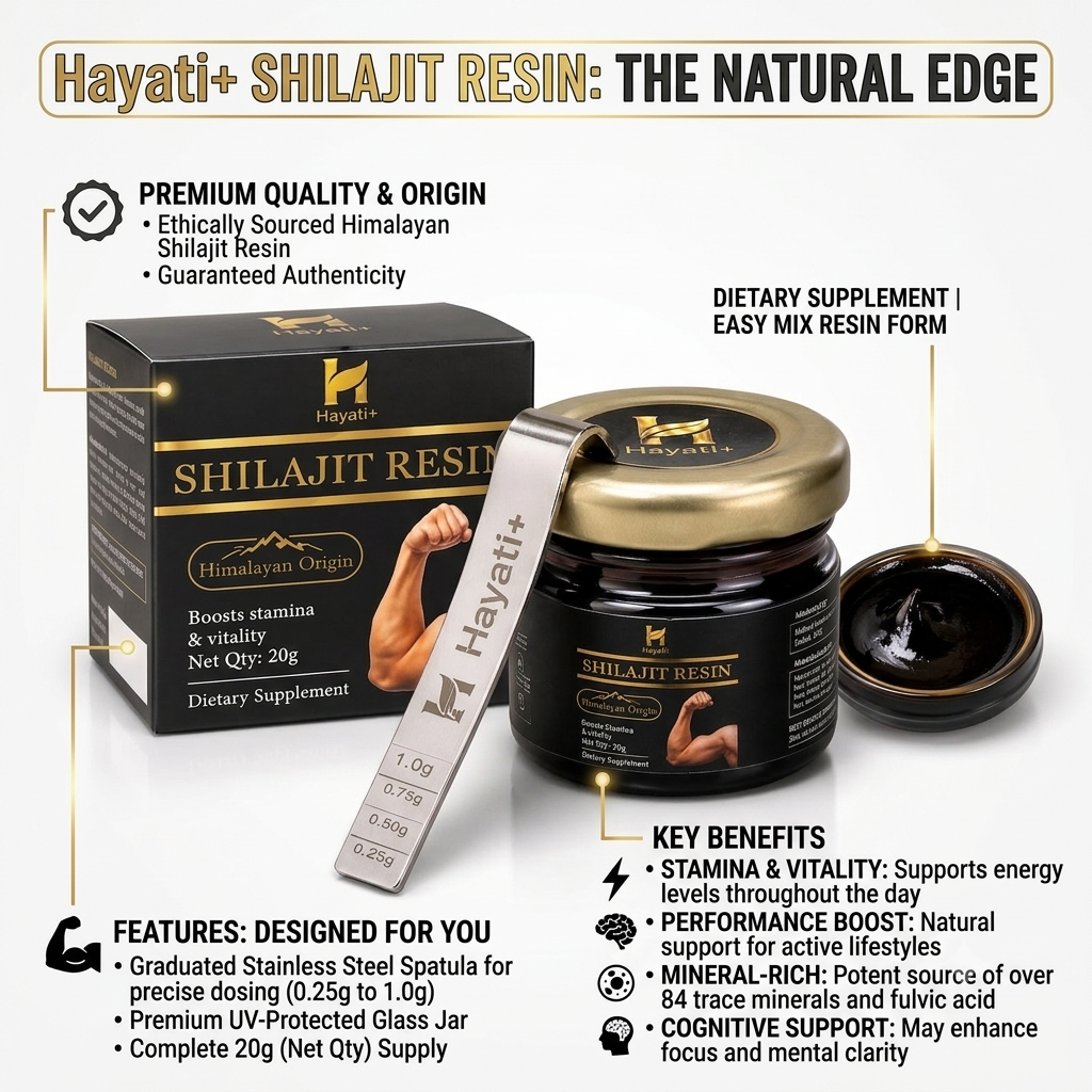 Hayati+ Himalayan Shilajit Resin (20g)